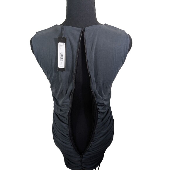 Alice + Olivia KATHERINA RUCHED FITTED Modal Blend Soft Stretch 12 - Picture 11 of 14